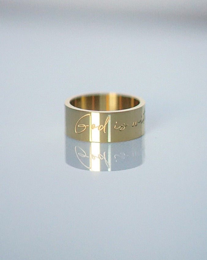 "God is with you" Ring