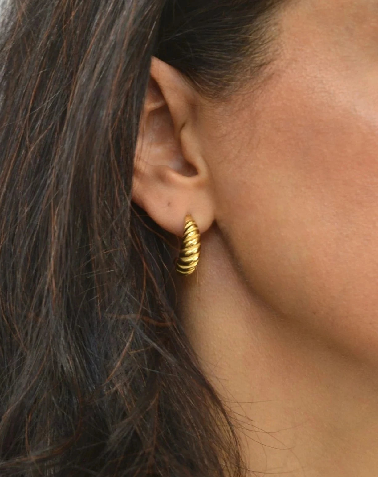 "Racky" Croissant-Ohrringe