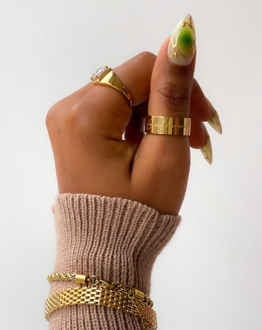 "God is with you" Ring