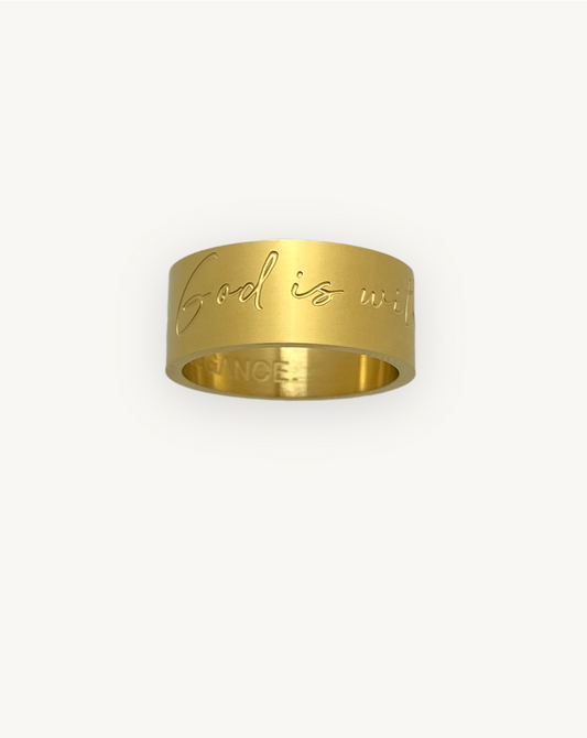 "God is with you" Ring