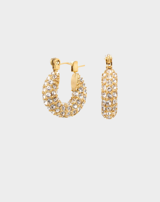 CZ Hoop Earrings Small