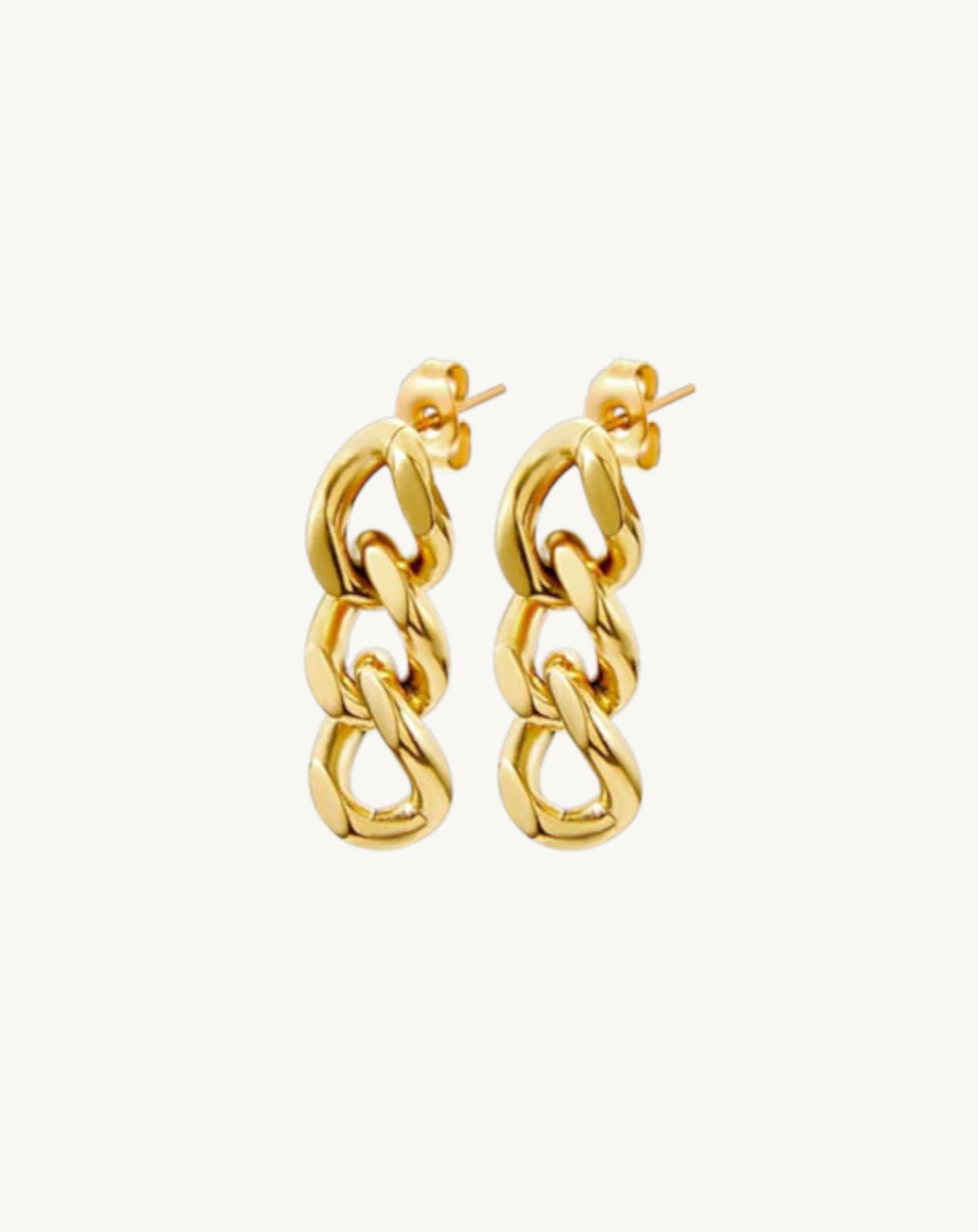 "Yacine" Curb Chain Earrings