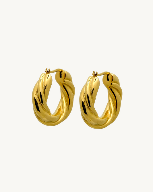 "Beurre" Twisted Earrings