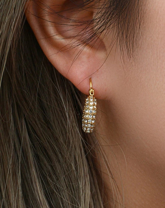 CZ Hoop Earrings Small