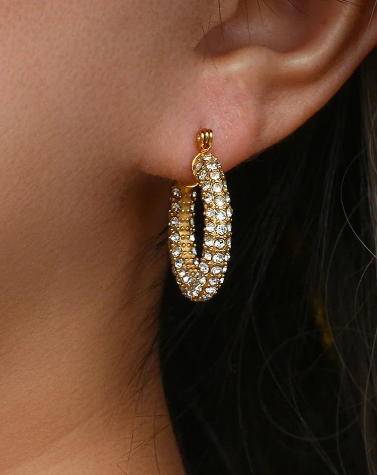 CZ Hoop Earrings