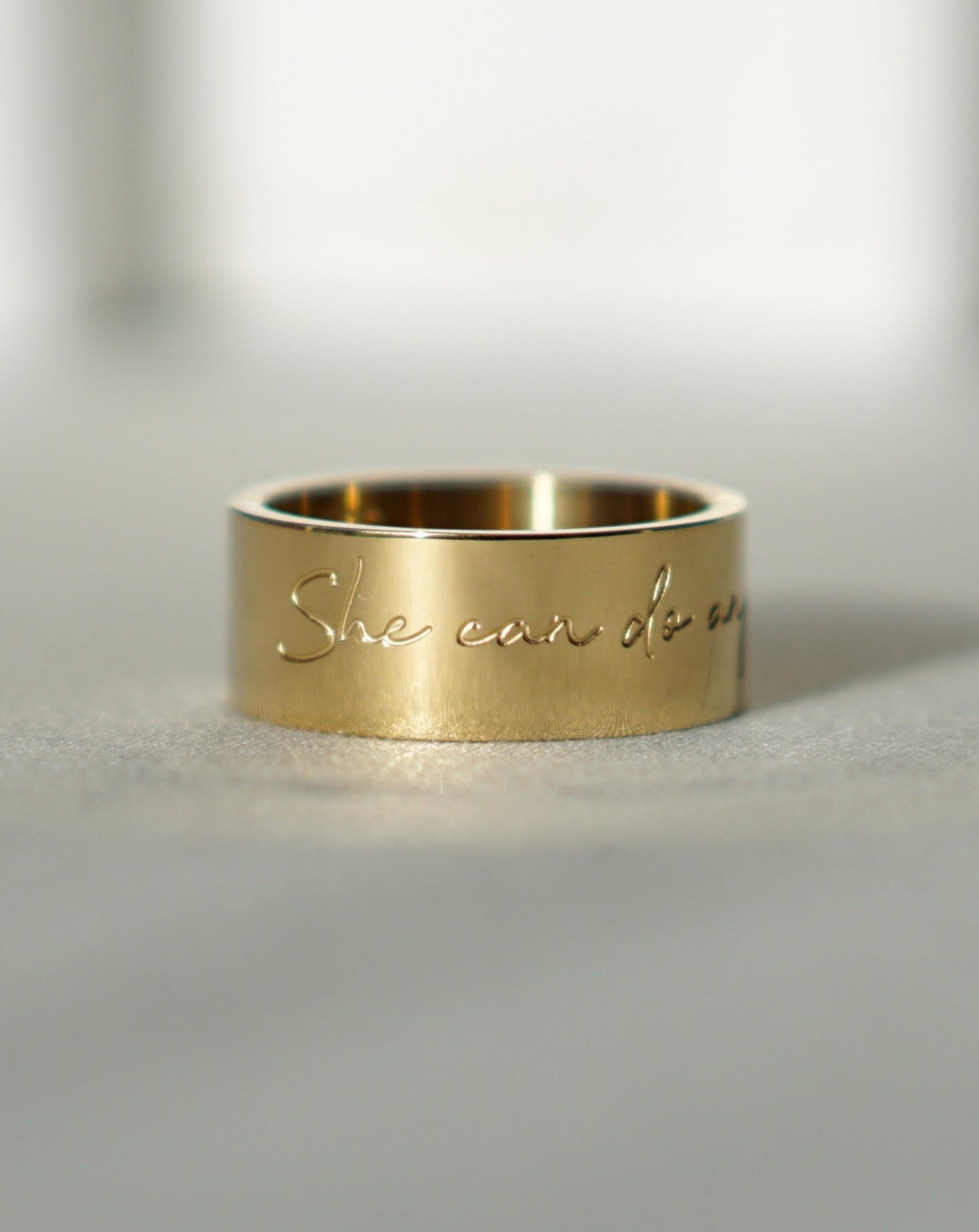 "She can do anything" Ring