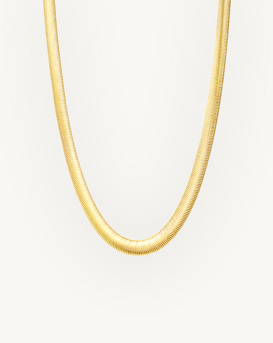 "Lucienne" Herringbone Necklace